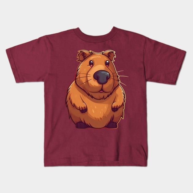 Surprised capybara Kids T-Shirt by KOTYA